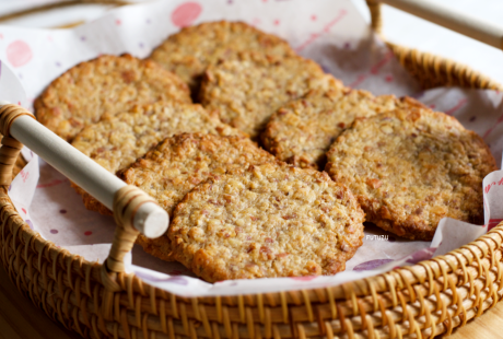 Crispy Almond Oatmeal Cookies NO Flour NO Eggs (Gluten-Free)